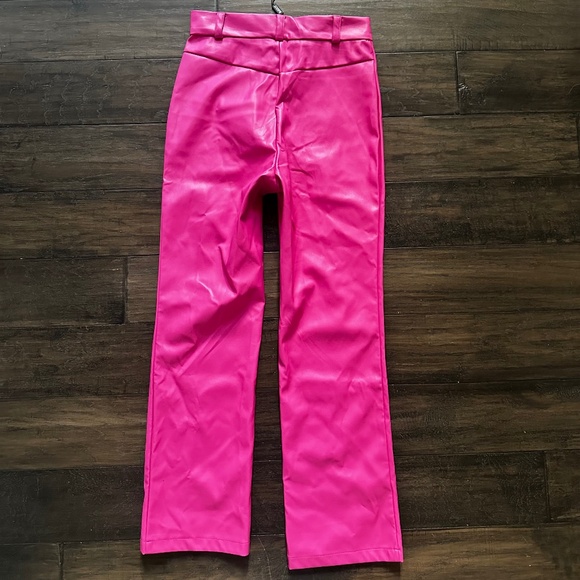 BARDOT Vibrant Pinn Front Seam Vegan Leather Ankle Pant Sz 2/4 NWT - Picture 3 of 4